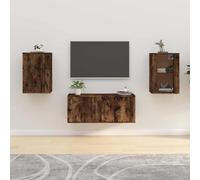 vidaXL Meuble TV mural 816644 – Blanc brillant 40x34,5x40 cm