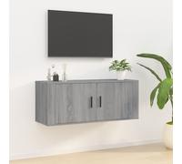 Meubles TV muraux 2 pcs Sonoma gris 40x34,5x40 cm816653