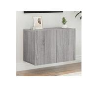 Meuble TV mural sonoma gris 60x30x41 cm 836948