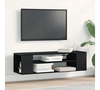 Meuble TV mural vidaXL Noir chêne 100x30x26,5 cm en bois