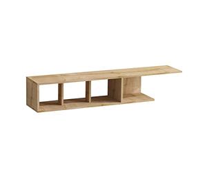 Meuble TV Nilo Design 100 % Panneau de particules plaqué mélaminé en couleur Chêne Sonoma
