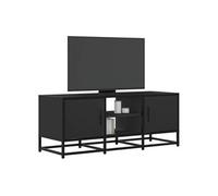 vidaXL Armoire TV 100x35x41 cm Bois composite et métal Noir
