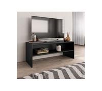 Meuble TV Noir 100x40x40 cm Bois d'ingénierie