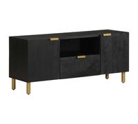 Meuble TV noir 105x33x46 cm bois d'ingénierie support TV meuble télé vidaXL