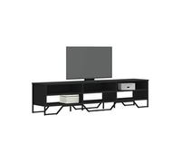 vidaXL Meuble TV 180x34x41 cm Noir Bois d'ingénierie