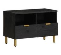vidaXL Armoire TV noire 70x33x46 cm Bois composite