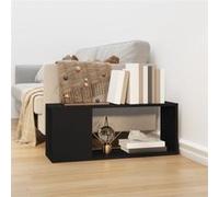 vidaXL Meuble TV Noir 80x24x32 cm Aggloméré