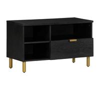 Meuble TV noir 80x33x46 cm bois d'ingénierie support TV meuble télé vidaXL