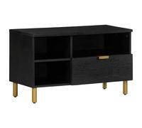 Meuble TV noir 80x33x46 cm bois d'ingénierie support TV meuble télé vidaXL