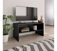Meuble TV Noir 80x40x40 cm Bois d'ingénierie Noir G