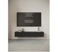Meuble TV - NOLIE - 175 cm - suspendu - couleur du bois de frêne Portland