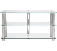 NorStone Epur 3 Meuble TV 3 tablettes Finition Silver Satiné