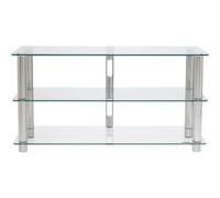 NorStone Meuble TV Epur 3 3 tablettes Finition Silver Satiné