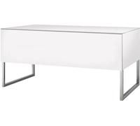 Norstone Meuble TV Khalm Version B – Contemporain rectangulaire en mélamine – Blanc