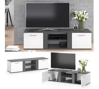Vicco Meuble TV Novelli, Anthracite/Blanc, 40 x 41 cm