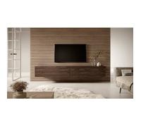 Meuble Tv - Noyer - Bisira - 200 x 31,6 x 30