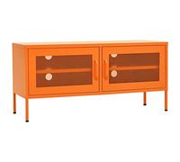 vidaXL Meuble TV Armoire Basse Centre de Divertissement Meuble Stéréo Salon Salle de Séjour Maison Intérieur Orange 336237