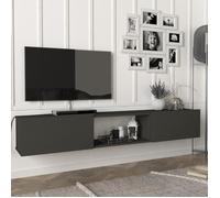 Meuble TV Paltamo 180 x 31 x 30 cm anthracite