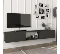 Meuble TV 'Paltamo' 180x31x29,5cm Anthracite
