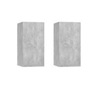 meuble tv panneau et derivés de bois 30x30x60 gris beton, gris