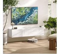 Meuble TV - panneau TV suspendu pour téléviseurs Jusqu'à 65 pouces 140 cm table TV Lowboard avec rangement Meuble TV - blanc