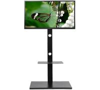Meuble TV Pied avec Support pour LED LCD Ecrans de 32-65 Pouces Fixation VESA 100x100 - 600x400mm pour Samsung Sony LG Charge 30kg