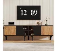 Meuble TV pour Salon 160 x 36,5 x 45 cm Comprend Quatre Compartiments Socle avec Sept Pieds d'appui Design Minimaliste Moderne Convient aux téléviseurs de 65 Pouces