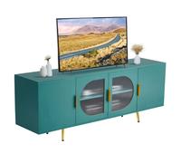 Meuble TV pour Télévision jusqu’à 190,5 cm-VEVOR-Banc TV Moderne-Centre de Divertissement-Rangement pour Salon-Vert