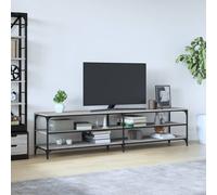 Vidaxl Meuble Tv Sonoma Gris 160x30x50 Cm Bois D'ingénierie Marron