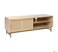 Meuble TV ""Rayo"" bouleau et acajou 50x140cm - Atmosphera createur d'interieur