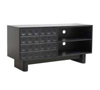 Meuble TV rectangulaire 1 porte L120 cm noir - Oviala