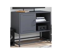 Meuble TV rose 100,5x39x60,5 cm acier, support TV, buffet TV, meuble multimédia, banc TV, armoire hifi, centre de 846543