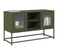 Meuble TV rose 100,5x39x60,5 cm acier support TV buffet TV vidaXL