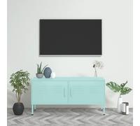 Meuble TV Rose 105x35x50 cm Acier Centre de Divertissement Armoire vidaXL