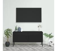 Meuble TV Rose 105x35x50 cm Acier Centre de Divertissement Armoire vidaXL