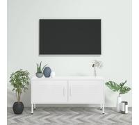 Meuble TV Rose 105x35x50 cm Acier Centre de Divertissement Armoire vidaXL