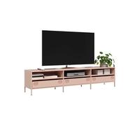 Vidaxl Meuble Tv Rose 202x39x43,5 Cm Acier Laminé À Froid Multicolore