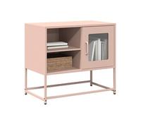 Meuble TV rose 68x39x60,5 cm acier