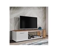 Meuble TV RTV Maze I 150cm Blanc & Naturel