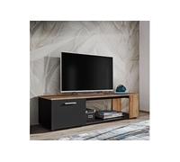 Meuble TV RTV Maze I 150cm Noir & Naturel