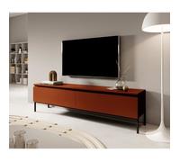 Meuble TV - SELSEY - BEMMI - 150 cm - Rouge brique - Finition mate - Style scandinave