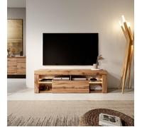 Selsey Hugo - Meuble TV/Banc TV (140 cm, Chene Lancaster, avec LED)