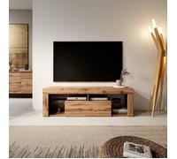 Selsey Meuble TV Armoire De Télévision Debout 140 cm Salle De Séjour Chambre À Coucher Chêne Lancelot Bianko