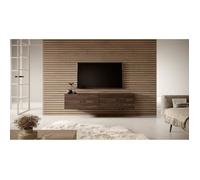 Meuble TV - BISIRA - 140 cm - Noyer