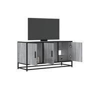 Vidaxl Meuble Tv Sonoma Gris 100x35x50 Cm Bois D'ingénierie Et Métal Multicolore