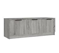 vidaXL Meuble TV Armoire Basse Centre de Divertissement Armoire Média Salon Salle de Séjour Intérieur Sonoma Gris 102x35x36,5 cm Bois d'Ingénierie