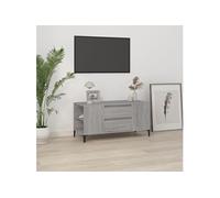 Meuble TV Sonoma gris 102x44,5x50 cm Bois d'ingénierie819610