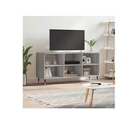 Vidaxl Meuble Tv Sonoma Gris 103,5x30x50 Cm Bois D'ingénierie Gris