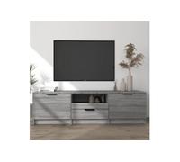 Meuble TV Sonoma gris 140x35x40 cm Bois d ingénierie