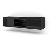 Meuble TV Stand universel NET 180cm noir brillant